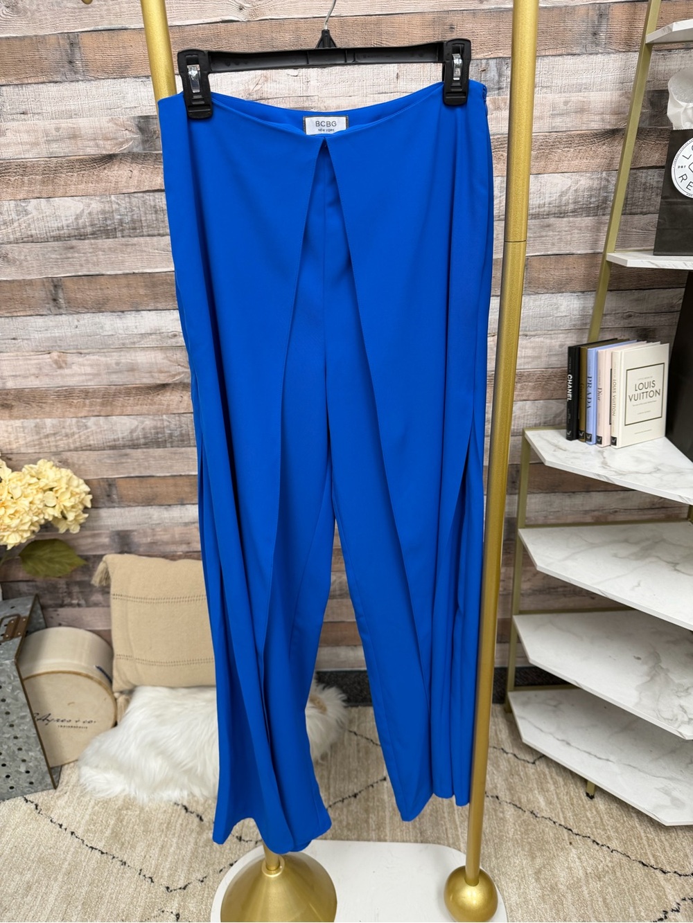 BCBG New York Blue Wide Leg Pants